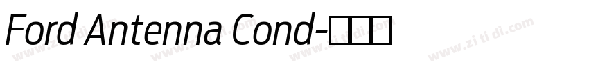 Ford Antenna Cond字体转换